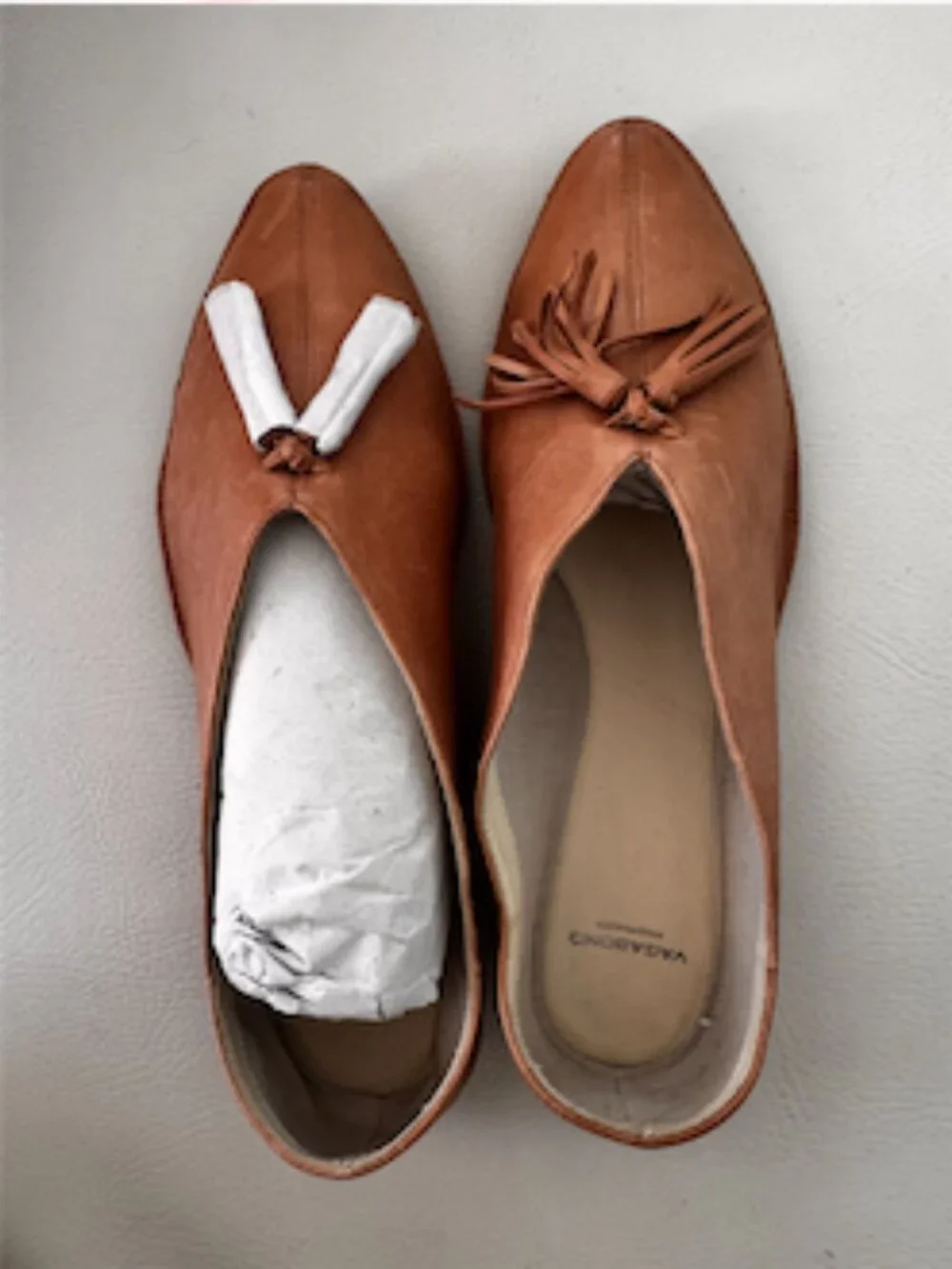Vagabond Shoemakers Blush Suede Tassel Loafers EU 41 US 10-10.5